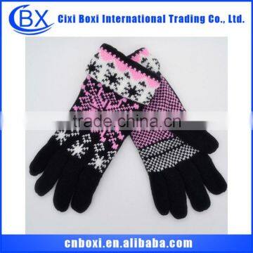 Lovely design soft China wholesale custom solid color women winter gloves closeout