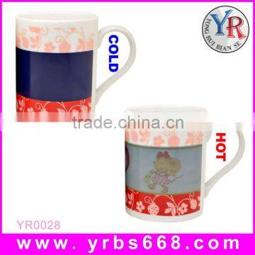 Bone China Ceramic Type high quality color changing thermos mug printing bulk buy from China