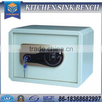 biometric fingerprint lock safe box with alarm system and have light inside