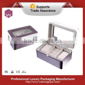 luxury pu leather wholesale jewelry box