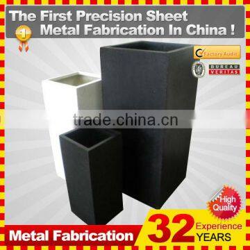 Powder Coated Finishing and Iron Metal Type flower pot
