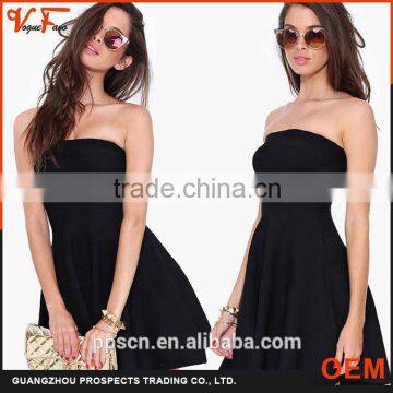 Summer popular High quality Top design black off shoulder sweetheart neck sexy women dress for party