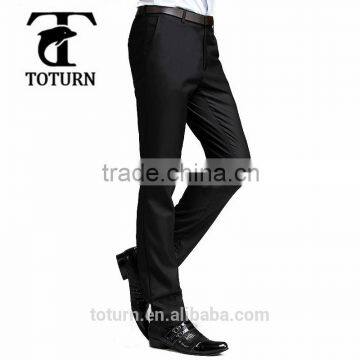 New Model Fashion Wholesale High Quality Skinny Black Single Pleat Business Dress Man Pants Mens Trousers photo-3