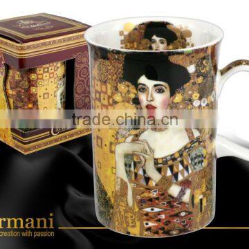 CARMANI Classic mug with GUSTAV KLIMT Adele Bloch - Bauer