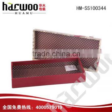 Glossy one color printed Paper tie case