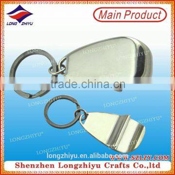 Factory direct sale blank bottle opener keychain with laser or printing logo