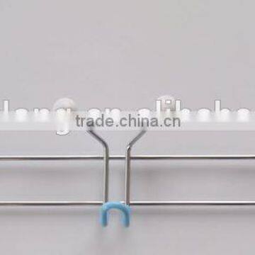 Multi-function over door metal clothes hanger