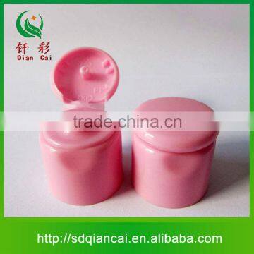 Wholesale products round pillar plastic caps and brushes , plastic flip top cap