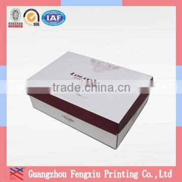 Custom Wholesale Empty Plain White Cardboard Folded Shoe Boxes