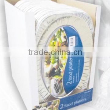 aluminium foil platters 2PK 14'' food platters