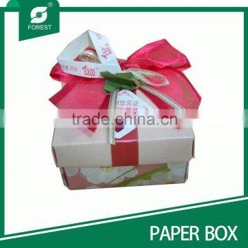 Gift ring box gift paper box with rinbon