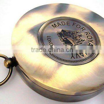 Brass Nautical compass 3" pendant/ Nautical Pendant / Compass FOR PENDANT