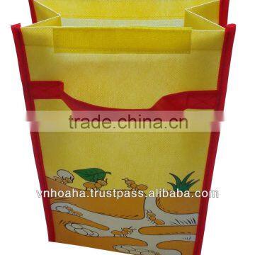 Vietnam laminated non woven wine bag, shopping bag non woven