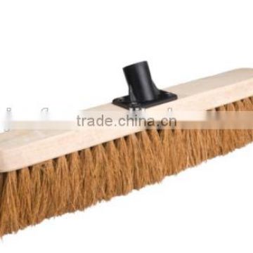 Wooden handle Soft Bristle Broom Head