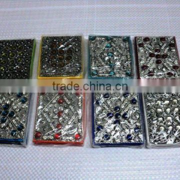 metal beaded covered notebook