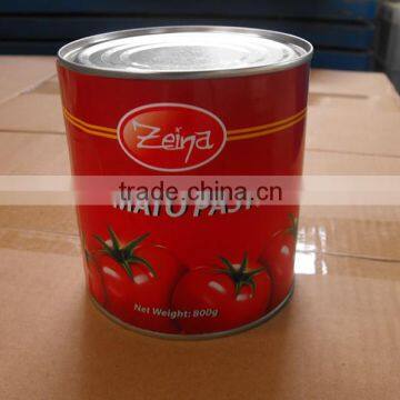 QS certified Factory Manufacture Different Sizes of Canned Tomato Paste concentration 28-30%