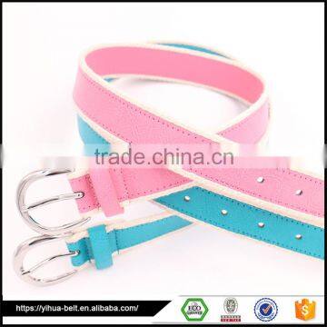 alloy buckle Customized length pu kids belt