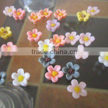 Kawaii 3d flatback resin flower, resin mobile phone decorations,resin charms