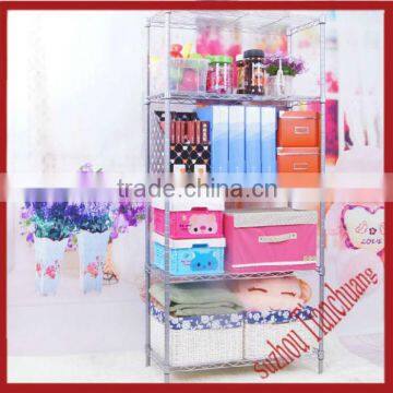 simple style adjustable chromed rotating display wire racks
