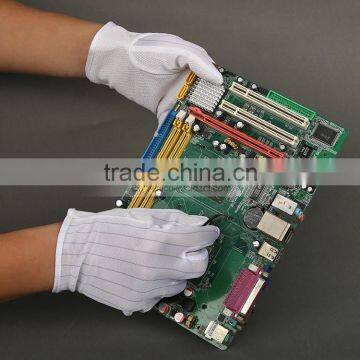 China White Double Side Anti-static Gloves/clean Room Gloves/ photo-2