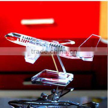 Top Grade K9 Crystal Airplane Model for Stylish Business Souvenirs