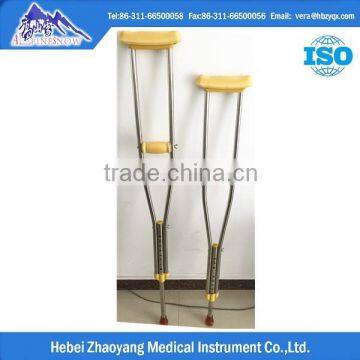 Stainless steel underarm armpit disabled walking crutch