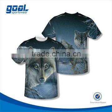 Dye sublimation china supplier sport polyester 3d t-shirt tee