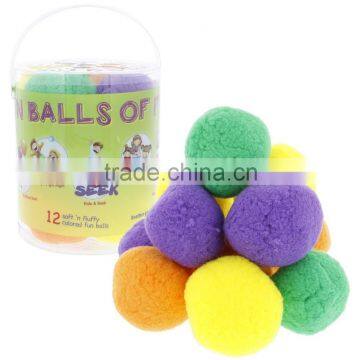 Soft Toy Balls - Set of 12 Multi-color - Soft and Safe for any Activity