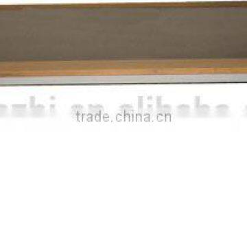 outdoor furniture sling table aluminum frame powder coated & teak table top