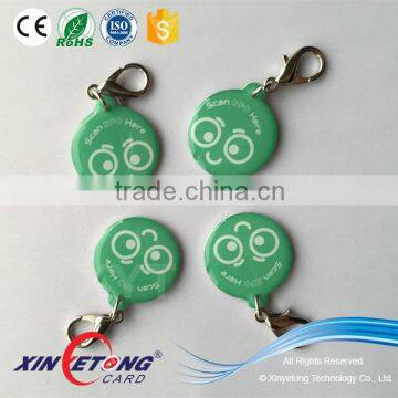 high quality printing waterproof nfc epoxy tag,rfid key chain tag