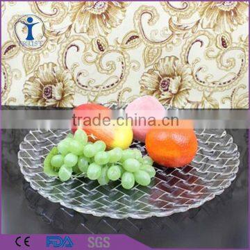 Trust Household New style cheap clear glass fruit plate