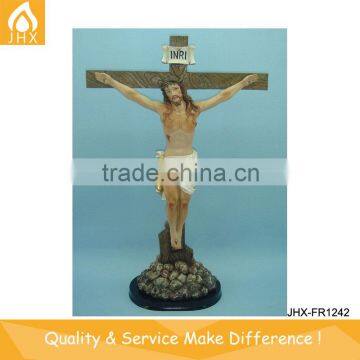 Decorative Resin Jesus Cross Hanging Statue