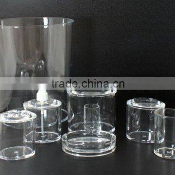 Oval Acrylic PET PC bathroom accessories/Sets