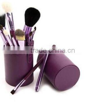 Professional 4 Colors New 12 Pcs Makeup Brush Cosmetic Make Up Brushes Set with Cup Holder Case Kit