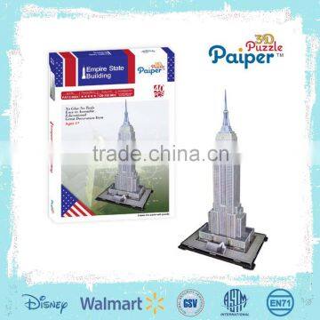 Architecture model empire state building 3d puzzle intelligent toys for adult