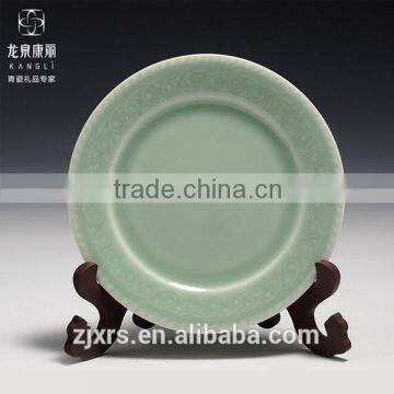 Longquan celadon celadon small gifts plum full moon hanging plate business gifts