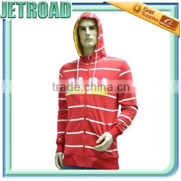 New fashion Cotton French Terry side pockets long sleeves men's zipper-up hoodie sweatshirt