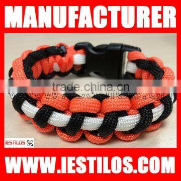 3 color survival paracord bracelet