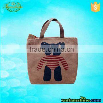 customized reusable linen shopping bag