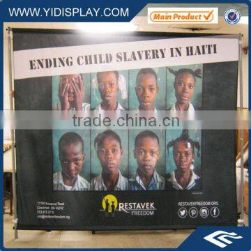 Display stand roll up banner poster board