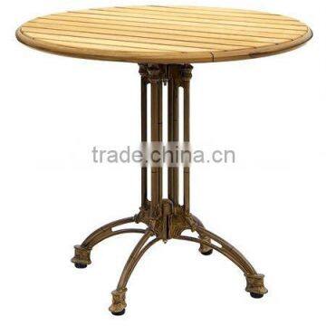 Garden bamboo looking table with plastic wood