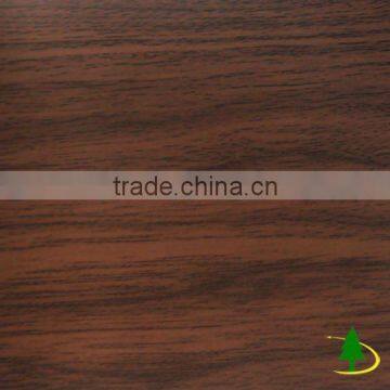 italian walnut wood grain laminated PVC film