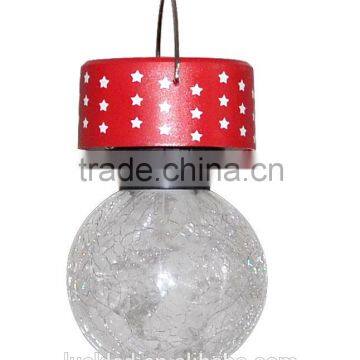 solar garden light with glass ball hot sell in the supmarket