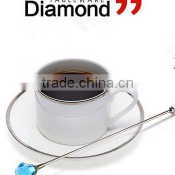 stainless steel diamond coffee or wine muddler