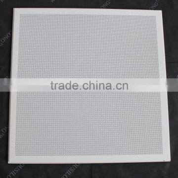 Decorative 1.8mm Perforated Suspended Aluminum Sheet T bar Metal Ceiling for Building Office 618x618mm