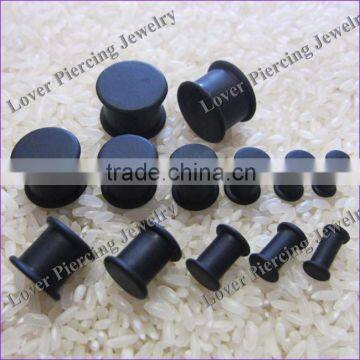 Wholesale Saddle Plugs High Polish Silicone Ear Plug Tunnel Piercing [SI-S113A]