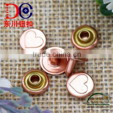 High Quality 8mm Brass Rivet Button for Leather Denim Jeans photo-2