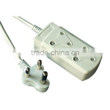 2 Outlets Socket power strip for South African Market