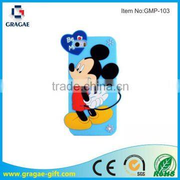 Newest Micky mouse shaped mobile phone with Silicone Protective Cover