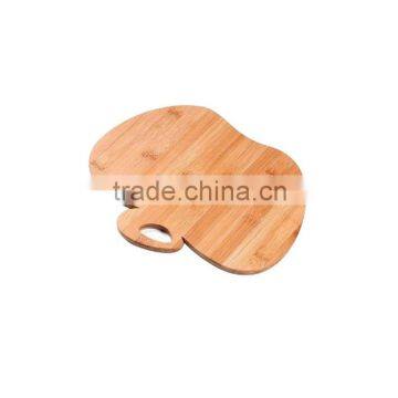 Apple shape bamboo board cutting